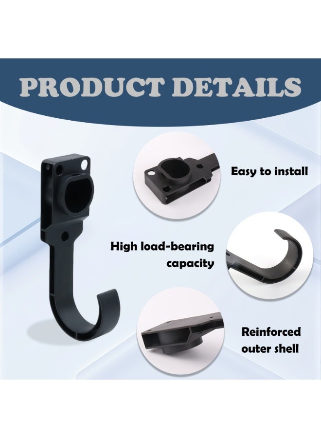 CHIYLE EV Charger Holder and Cable Organizer for GBT, Wall Mount Charging Cable Bracket with Hook, Fits BYD, Xpeng, Jetour, NIO, FAW EV Car Accessories - Image 2
